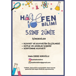 5.SINIF 2.ÜNİTE ÇALIŞMA FASİKÜLÜ HALEİLEFENBİLİMİ