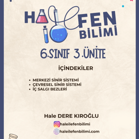 6.SINIF 3.ÜNİTE 2.KISIM ÇALIŞMA FASİKÜLÜ HALEİLEFENBİLİMİ