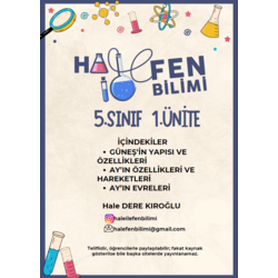 5.SINIF 1.ÜNİTE ÇALIŞMA FASİKÜLÜ HALEİLEFENBİLİMİ