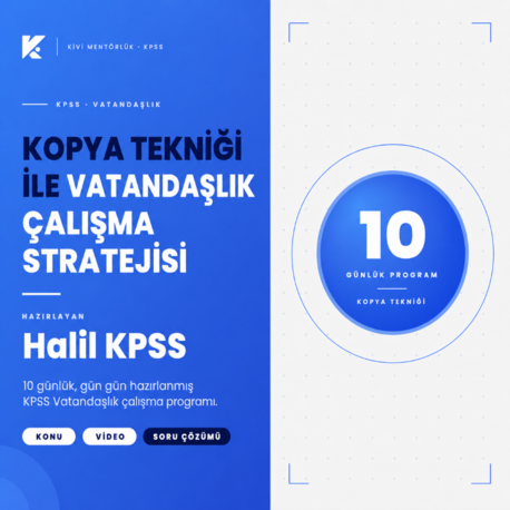 Kopya Tekniği ile Vatandaşlık Çalışma Stratejisi