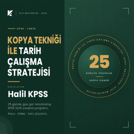 Kopya Tekniği ile Tarih Çalışma Stratejisi
