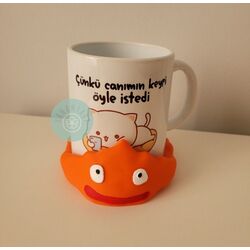 Ghibli Calcifer Bardak Kupa Altlığı 