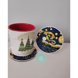 Yıldızlı Gece Kupa Altlığı Van Gogh