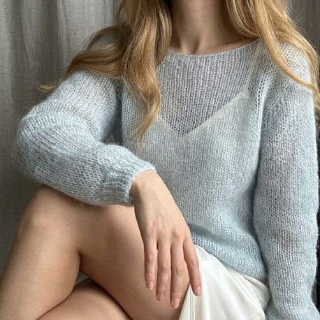 İki İplik Pinterest Model Mohair Kazak