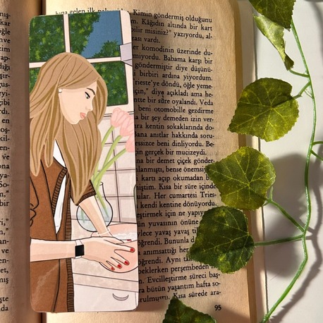 Aşçı temalı kitap ayracı, parlak kitap ayracı, su geçirmez kitap ayracı