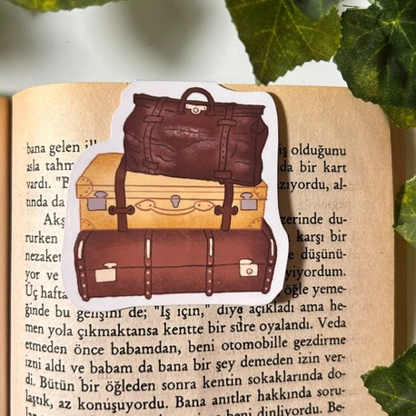 Mıknatıslı Bavul kitap ayracı, Magnetli kitap ayracı, Manyetik kitap ayracı