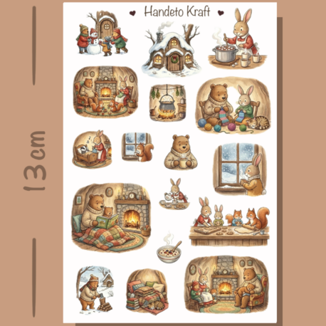 Masal Temalı Sticker Seti Çıkartma Scrapbook Bullet Journal Etiket Ajanda