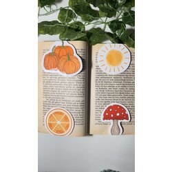 Mantar temalı 4'lü çoklu mıknatıslı kitap ayracı seti