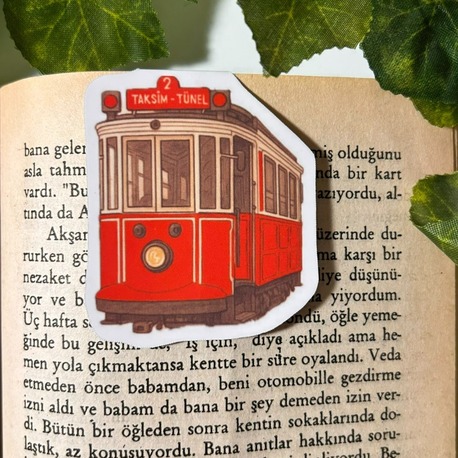 Mıknatıslı Tramvay kitap ayracı, Magnetli kitap ayracı, Manyetik kitap ayracı