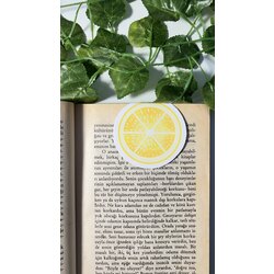 Limon mıknatıslı kitap ayracı