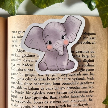 Mıknatıslı Fil kitap ayracı, Magnetli kitap ayracı, Manyetik kitap ayracı