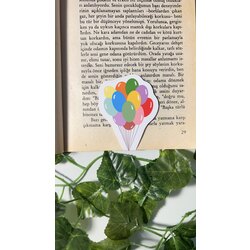 Balon mıknatıslı kitap ayracı