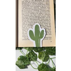 Kaktüs mıknatıslı kitap ayracı