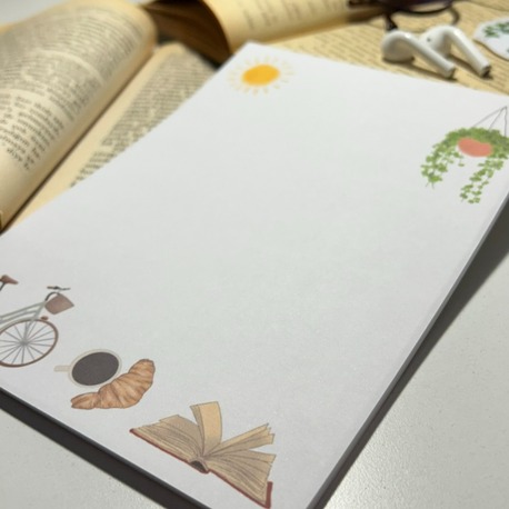 Bisiklet temalı notepad