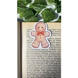 Kurabiye adam mıknatıslı kitap ayracı ginger cookie