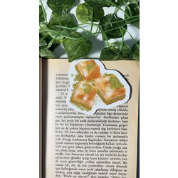 Baklava mıknatıslı kitap ayracı
