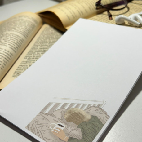 Uyku kahve Notepad Çek Kopar Defter, Tutkallı Bloknot, A5, Çizgisiz Defter