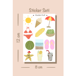 Yaz sticker serisi