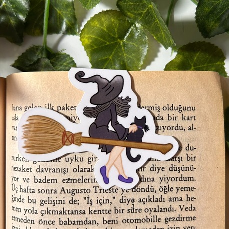 Cadı kitap ayracı mıknatıslı kitap ayracı magnetli kitap ayracı manyetik ayraç