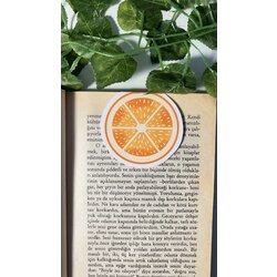 Portakal mıknatıslı kitap ayracı