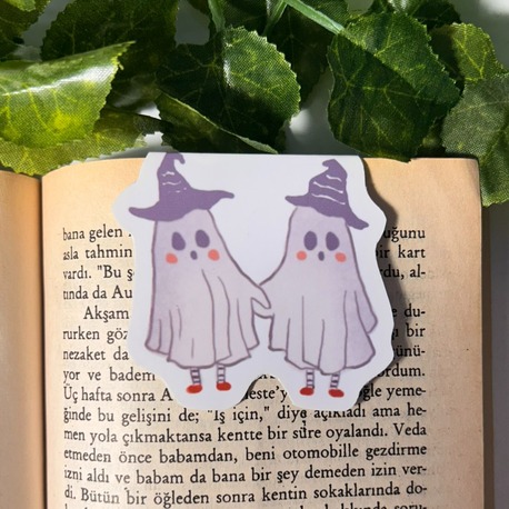 Hayalet temalı mıknatıslı kitap ayracı