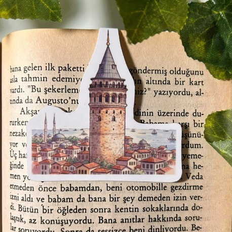 Mıknatıslı Galata Kulesi kitap ayracı, Magnetli kitap ayracı, Manyetik kitap ayracı