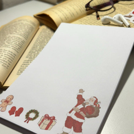 Noel ve yeni yıl temalı notepad