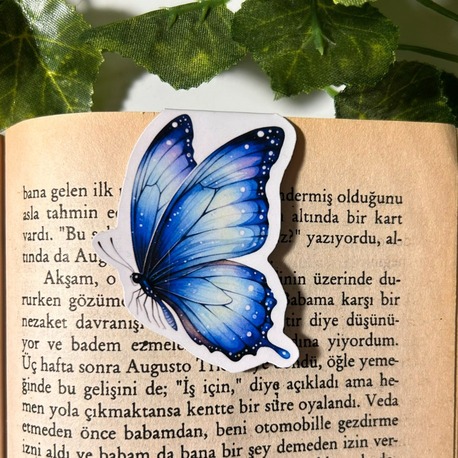 Mıknatıslı kelebek kitap ayracı, Magnetli kitap ayracı, Manyetik kitap ayracı