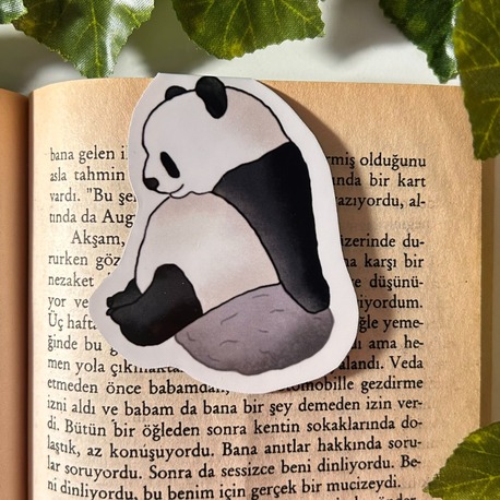 Mıknatıslı Panda kitap ayracı, Magnetli kitap ayracı, Manyetik kitap ayracı