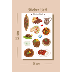 Türk yemeği sticker seti no:2