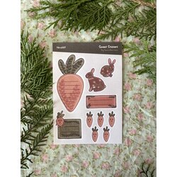 Havuç Temalı Planlayıcı Sticker Seti