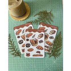 Ekmek Temalı Sticker Seti