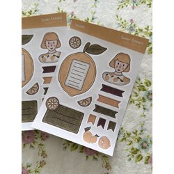 Limon Temalı Planlayıcı Sticker Seti