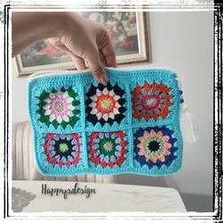 örgü clutch portföy çanta