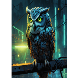 Metal Sublimasyon Owl & Camel Tablo