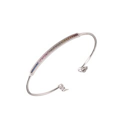Multicolour Safir Kelepçe Bileklik 