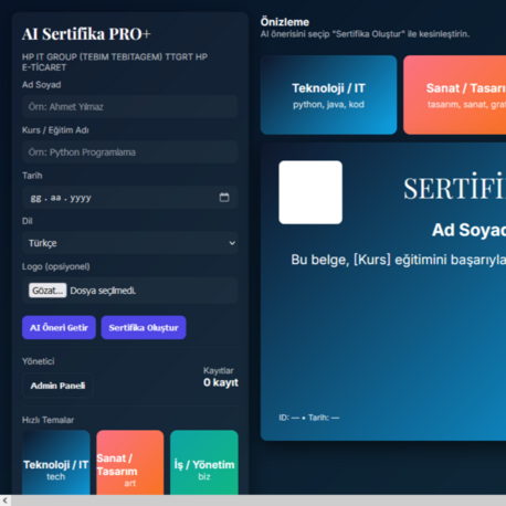 AI Sertifika PRO+