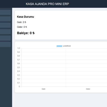Kasa Ajanda Pro Mini ERP