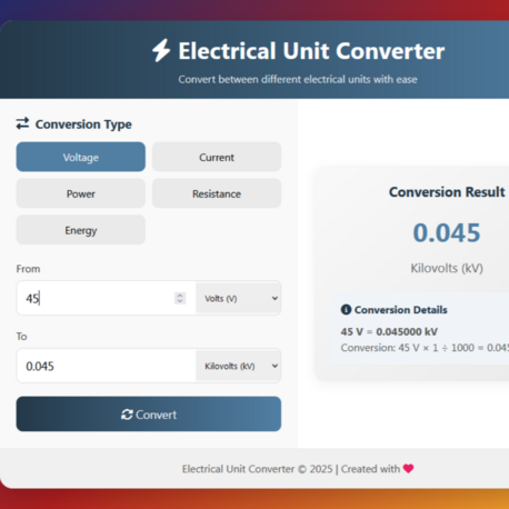  Electrical Unit Converter