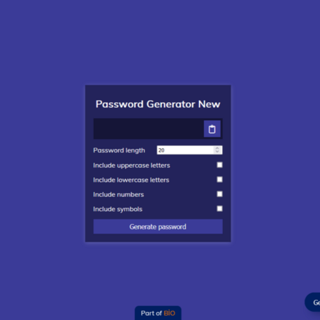Password Generator New
