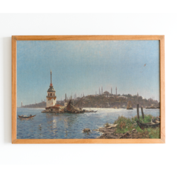 Kız Kulesi Tablosu - Carl Saltzmann 1890
