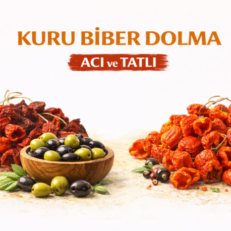 Hatayın Doğal Ürünleri – Kuru Dolmalık Biber (Acı) 50 Adet