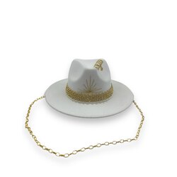White Boho PAnama Hat