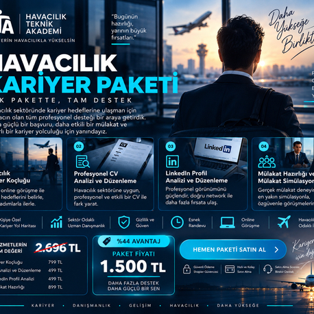 Havacılık Kariyer Paketi | Kapsamlı Kariyer Desteği