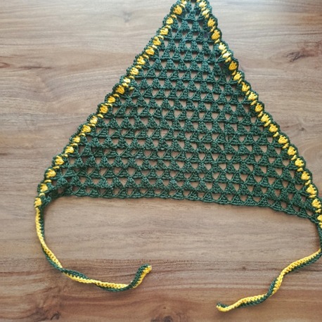 Koyu Yeşil ve Sarı Bandana