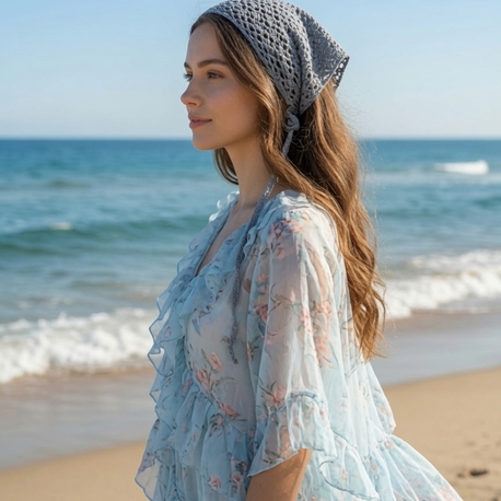 Indigo mavi bandana