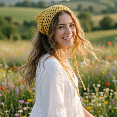 Koyu Sarı Bandana