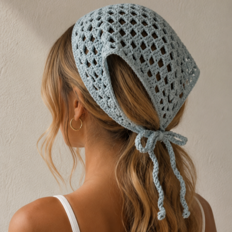 Gri mavi bandana