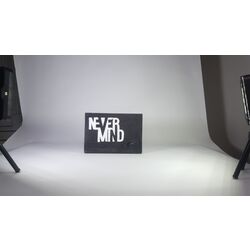 Never mind... Duvar süsü.. Tamamen el boyaması