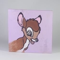 Bambi... Ahşap duvar süsü. El yapımı..